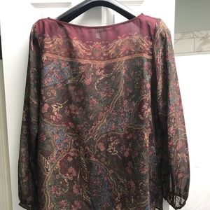 LAUREN RALPH LAUREN XL LONG SLEEVE BLOUSE